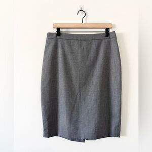Ann Taylor Classic Pencil Skirt in Dark Gray Size 10